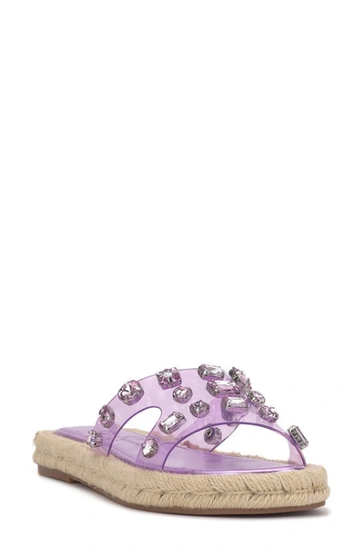 Jessica Simpson Jinka Espadrille Slide Sandal In Pale Purple