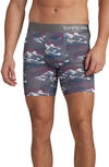 Tommy John Cool Cotton Blend Boxer Briefs In Quiet Shade Dot Camo