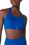 Sweaty Betty Power Medium Impact Sports Bra In Lightning Blue