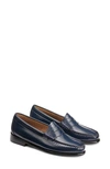 G.h.bass Whitney Leather Loafer In Navy
