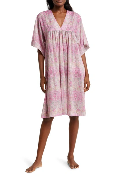 Papinelle Nahla Caftan Nightgown In Cashmere Rose