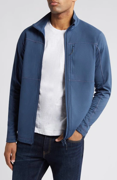 Fjall Raven Abisko Lite Fleece Jacket In Indigo Blue