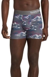 Tommy John 4-inch Cool Cotton Boxer Briefs In Quiet Shade Dot Camo