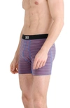 Saxx Ultra Supersoft Relaxed Fit Performance Boxer Briefs In Micro Stripe