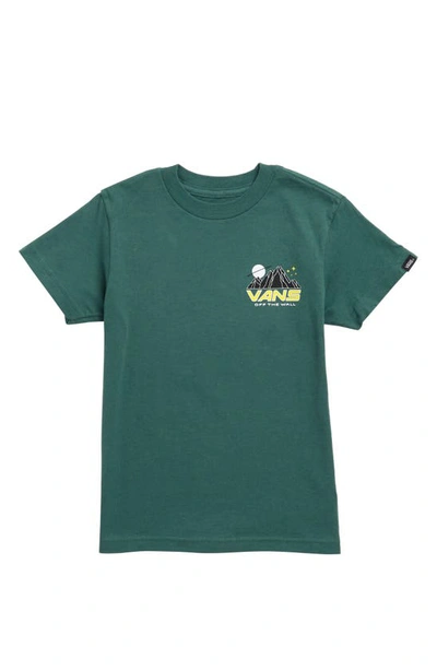 Vans Kids' Space Camp Graphic T-shirt In Bistro Green