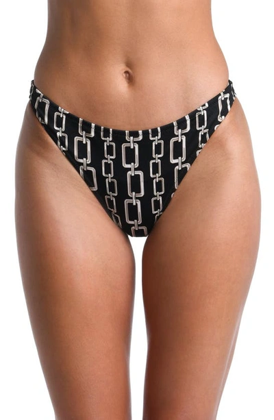 L Agence Jean Geo Scoop Bikini Bottoms In Black