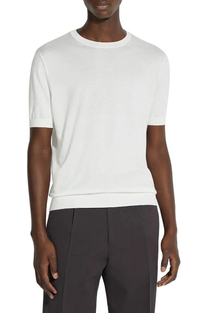 Zegna Short Sleeve Premium Cotton T-shirt In White