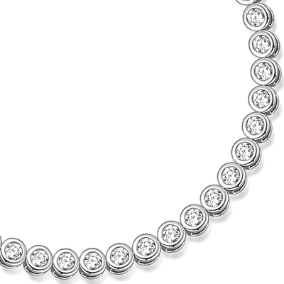 Liv Oliver 18k Gold Radiant-cut Eternity Tennis Bracelet In White