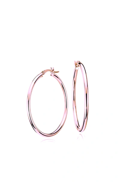 Liv Oliver 18k Rose Gold Hoop Earrings In Multi