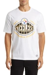 Hugo Boss X Nfl Stretch Cotton Graphic T-shirt In Pittsburgh Steelers White