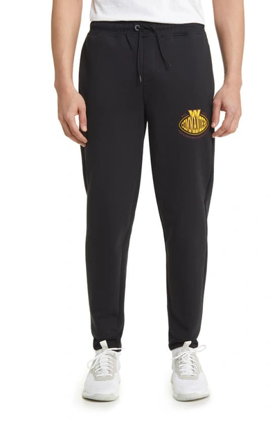 Hugo Boss X Nfl Cotton Blend Joggers In Washington Commanders Black