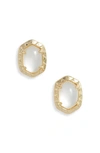 Kendra Scott Daphne Stud Earrings In Gold Ivory Mother Of Pearl