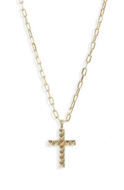 Kendra Scott Jada Cross Pendant Necklace In Gold