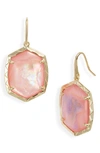 Kendra Scott Daphne Drop Earrings In Gold Blush Mother Of Pearl