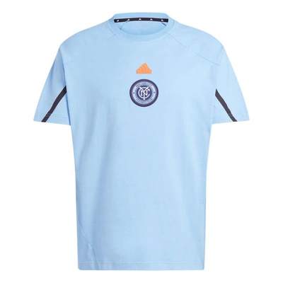 Adidas Originals Adidas Sky Blue New York City Fc 2024 Travel Raglan T-shirt