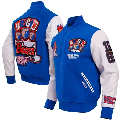 Pro Standard Royal Morgan State Bears Homecoming Varsity Full-snap Jacket