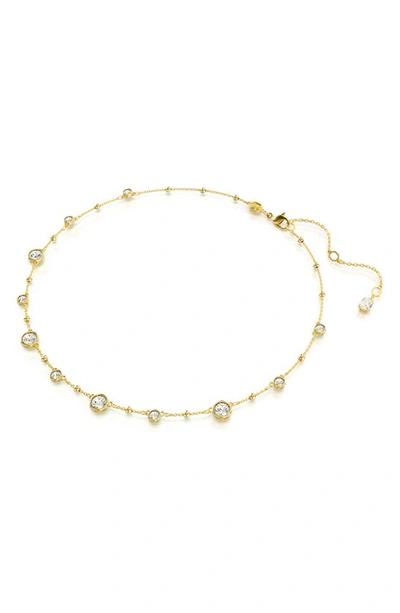 Swarovski Imber Crystal Station Necklace In Gold