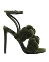 Marco De Vincenzo Sandals In Military Green
