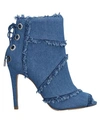 Guess Ankle Boot In Blue