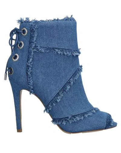 Guess Ankle Boot In Blue