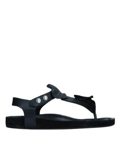 Isabel Marant Flip Flops In Black