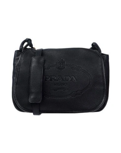 Prada Cross-body Bags In Black