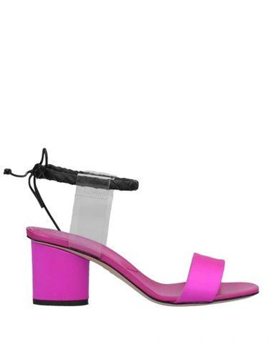 Paul Andrew Sandals In Fuchsia