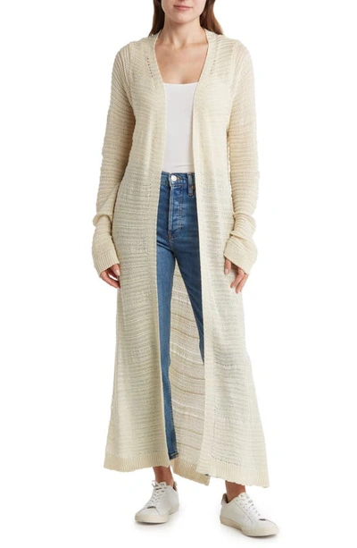 By Design Tanisha Longline Duster In Antique White