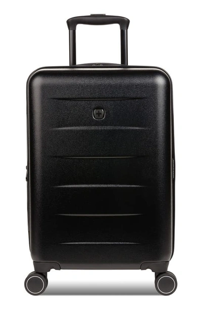 Swissgear 19.75" Expandable Spinner Suitcase In Black