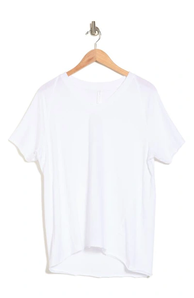 Z By Zella Vintage Wash Cotton T-shirt In White