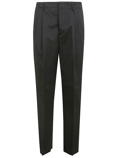 Lardini Drop Reg Two Pences Trousers In Black