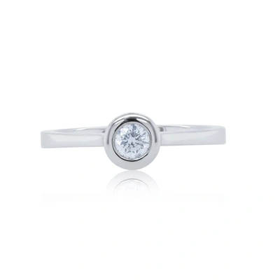 Diana M. 18kt White Gold Diamond Ring Containing 0.23 Cts Tw (gh Vs Si)