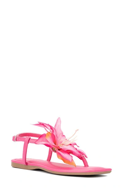 New York And Company Flora Sandal In Pink