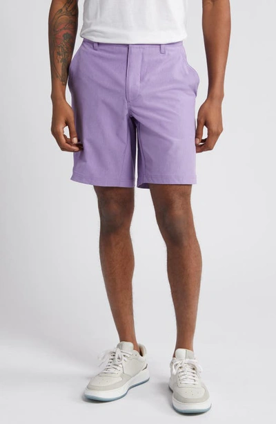 Swannies Sully Repreve® Recycled Polyester Shorts In Purple-heather