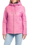 Kate Spade Quilts Hooded Jacket In Echinacea Flower