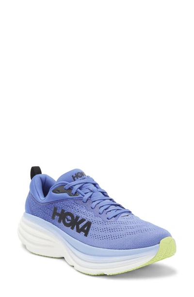 Hoka Bondi 8 Running Shoe In Stellar Blue / Cosmos