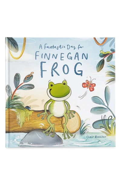 Jellycat 'a Fantastic Day For Finnegan Frog' Board Book In Green