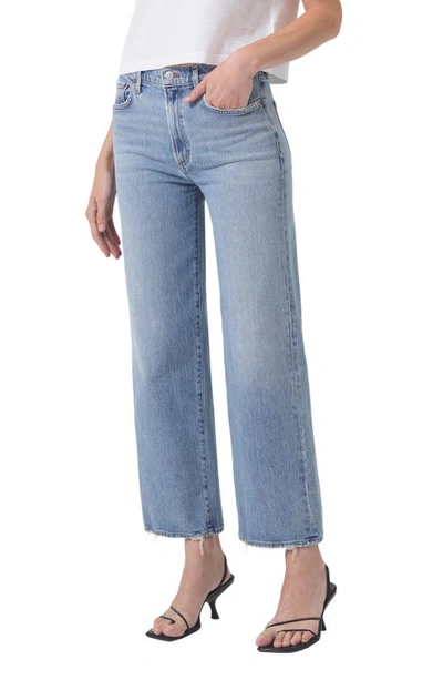 Agolde Harper Ankle Wide Leg Jeans In Hassle