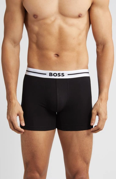 Hugo Boss Boxer Briefs In Black Multi