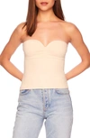 Susana Monaco Sweetheart Tube Top In Belgian Creme