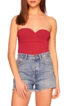 Susana Monaco Sweetheart Tube Top In Poppy