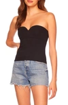 Susana Monaco Sweetheart Tube Top In Black