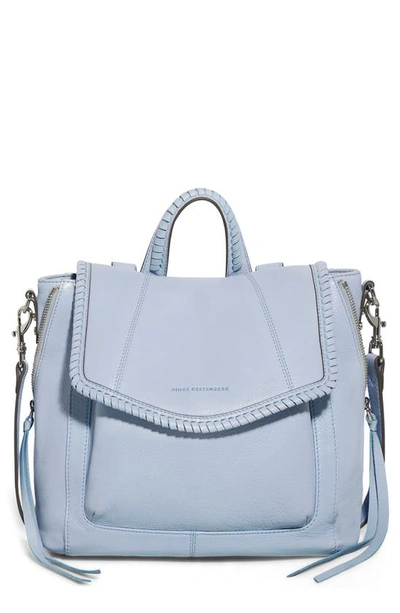 Aimee Kestenberg All For Love Convertible Leather Backpack In Breeze Blue