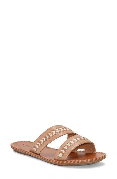 Lucky Brand Zanora Slide Sandal In Tan Leather