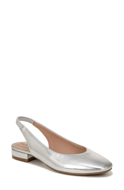 Lifestride Claire Slingback Flat In Silver