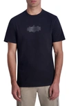 Karl Lagerfeld Rub Royal Logo Patch T-shirt In Black