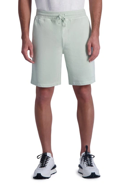 Karl Lagerfeld Drawstring Sweat Shorts In Mint