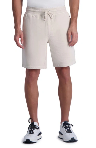 Karl Lagerfeld Drawstring Sweat Shorts In Natural