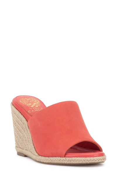 Vince Camuto Fayla Wedge Sandal In Peach Pop