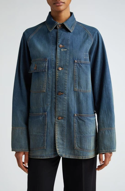 Maison Margiela Oversize Nonstretch Denim Jacket In American Classic